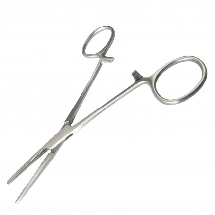 Затискач кровоспинний по Pean, тонкий, прямий. Довжина 14 см